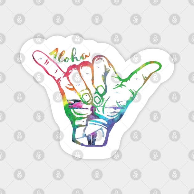 Shaka sign Magnet by RosaliArt