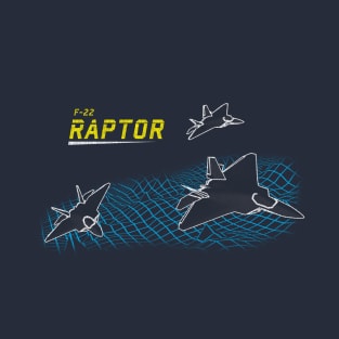 Vintage F-22 Raptor Fighter Jet T-Shirt