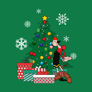 Olive Oyl Around The Christmas Tree Popeye T-Shirt