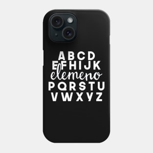 Elemeno Teacher Alphabet Phone Case