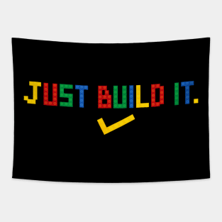 Just Build It Master Builder Building Block Boys Girls Tapestry