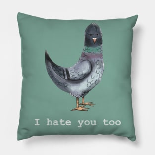 Angry Pigeon Pillow