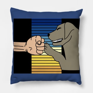 Best Retro Dog Owner Of All Time Pillow