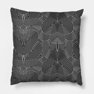 Ancient cultures pattern black and white Pillow