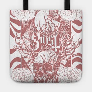 Skull with roses Tote