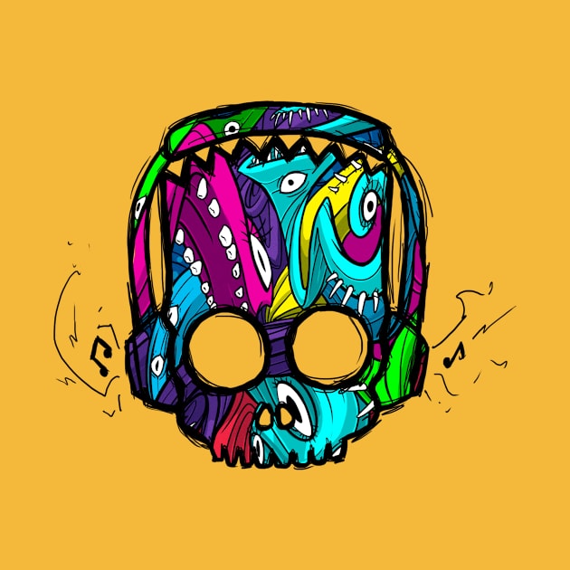 Bart Color Skull by ls131288