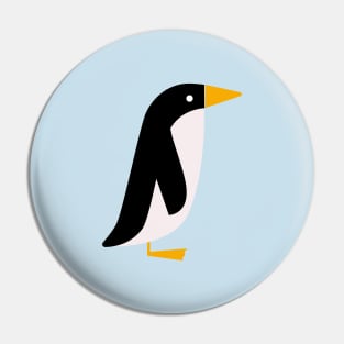 Penguin Party – Retro Penguins in Blue Pin