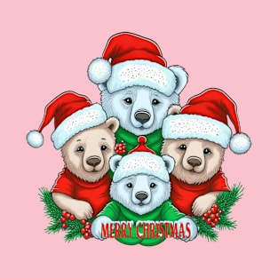 Merry Christmas Bear Squad T-Shirt