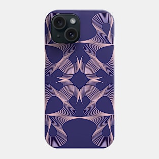 Pink guilloche ornament Phone Case