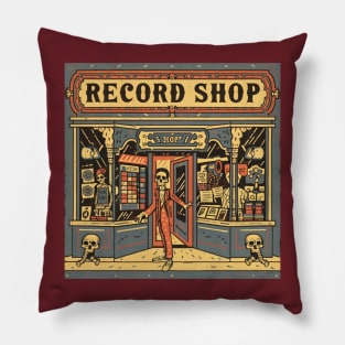 Record shop Pillow