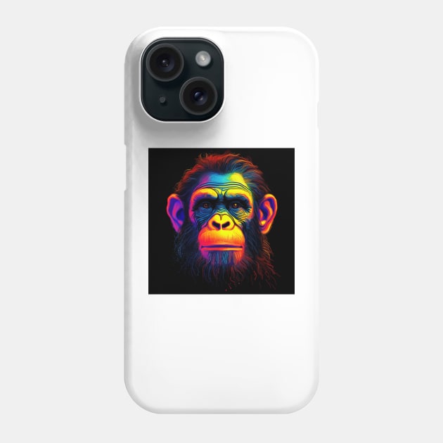 Apes Together Strong Neon Pop Art 3 Phone Case by AstroRisq