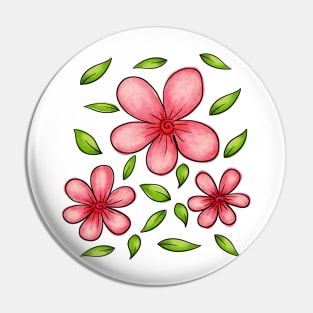 Cherry Blossom Flower Pin