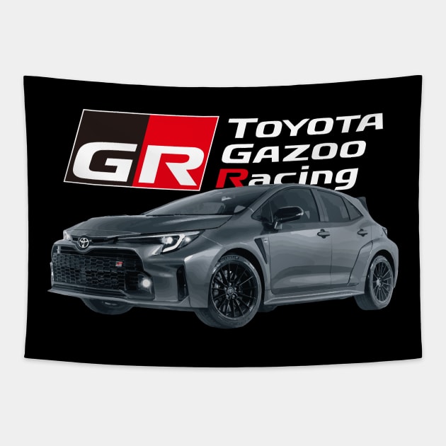 GR Corolla HOT HATCH Circuit Edition Tapestry by cowtown_cowboy