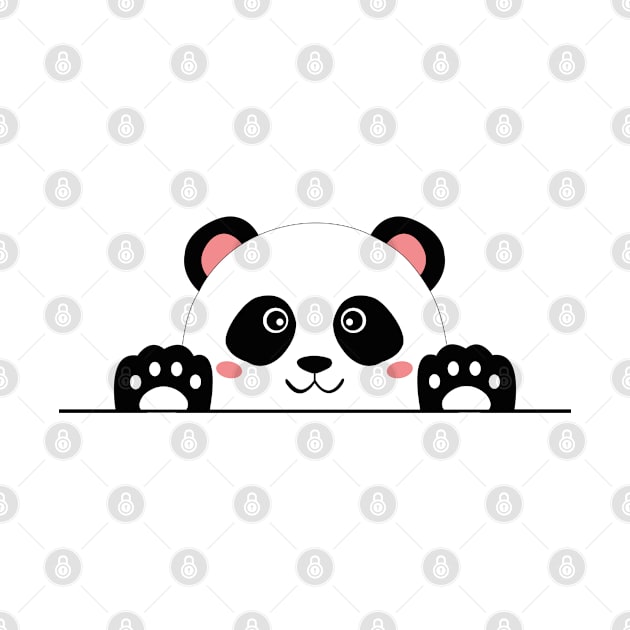 Small cute panda by HB WOLF Arts