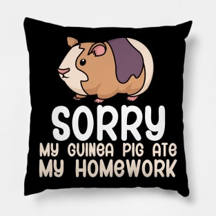 My guinea pig ate my homework Pillow