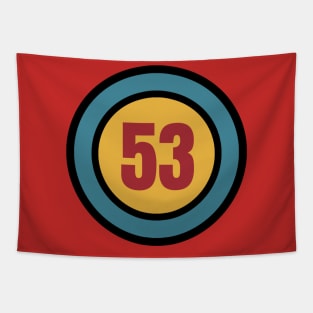 The Number 53 - fifty three - fifty third - 53rd Tapestry