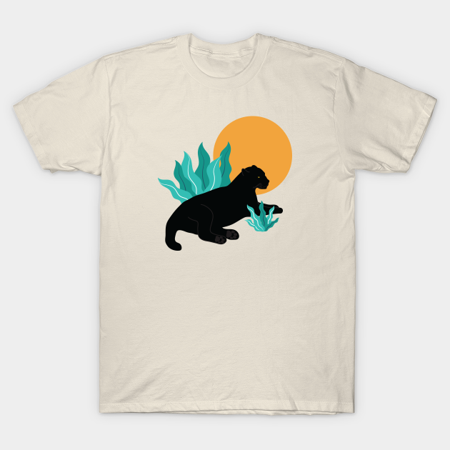 Discover Sunday chillout with black panther - Wild Cat - T-Shirt