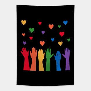 Pride hands Tapestry