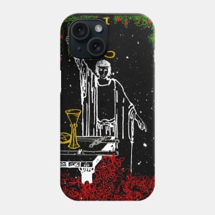 The Magician: Winter Nights - Snow Themed Tarot Card (Christmas VARIANT) Phone Case