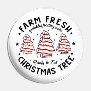 Farm Fresh Christmas Trees Cakes Pin