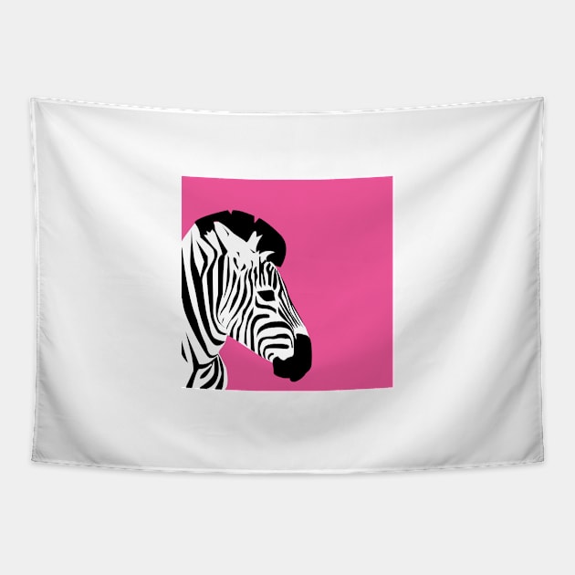 Fashion Zebra Tapestry by KateBOOM