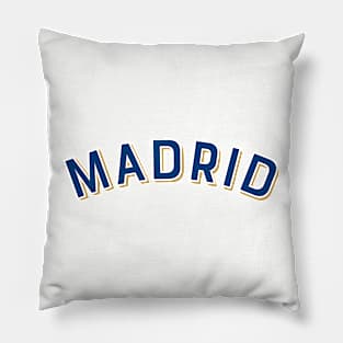 Madrid Spain Vintage Arched Type Pillow