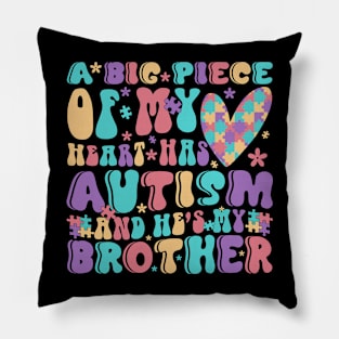 Autistic Brother Autism Awareness Gift for Birthday, Mother's Day, Thanksgiving, Christmas Pillow