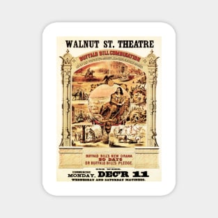 BUFFALO BILL Walnut St. Theatre Vintage Drama Theater Play Performances Advertisement Magnet