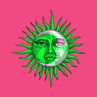 Eclipse Interactive Magenta&Green Filter T-Shirt By Red&Blue T-Shirt