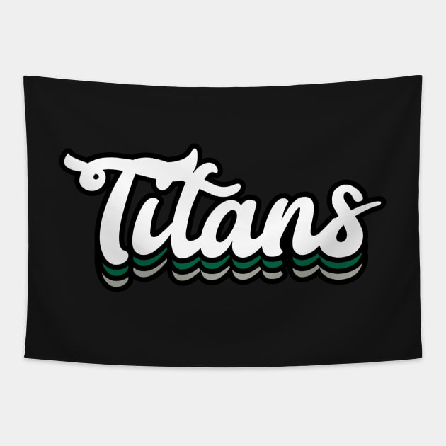 Titans - Illinois Wesleyan University Tapestry by Josh Wuflestad