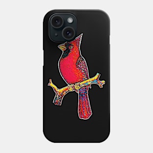 Red Cardinal bird cute cardinal Phone Case