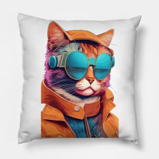 Pawsitively Purrfect - Meow-tastic Cat Puns Galore Pillow