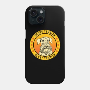 Cesky Terrier Dog Portrait Phone Case