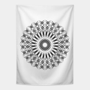 Circle Star Black Tapestry