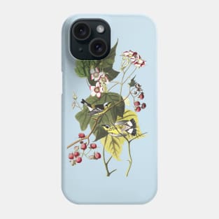 John James Audubon Black & Yellow Warblers Phone Case