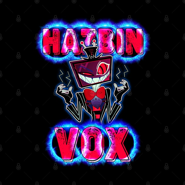 Funny And Funky Hazbin Hotel Vox by Pharaoh Shop