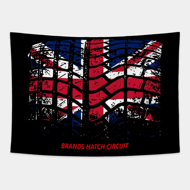 Brands Hatch Circuit Tapestry by SteamboatJoe