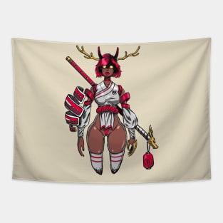 Hathor Demon Girl Tapestry