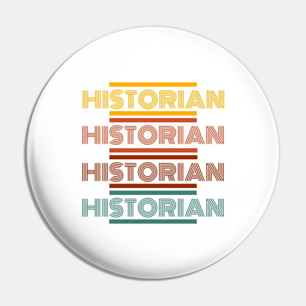 Retro Historians Pin by seacucumber