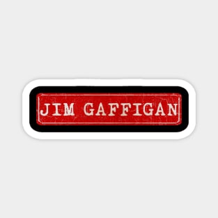 vintage retro plate Jim Gaffigan Magnet