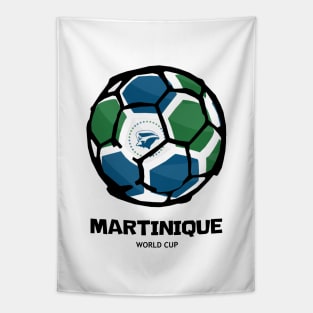 Martinique Football Country Flag Tapestry