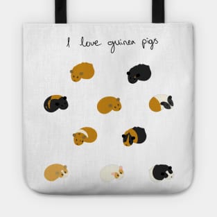 I Love Guinea Pigs Sticker Sheet Tote