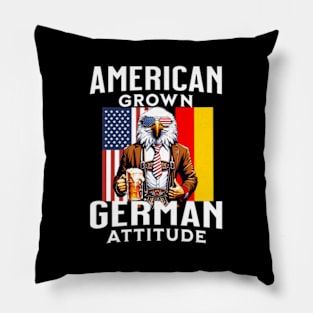 Bald Eagle Lederhosen American Ger Patriotic Pillow