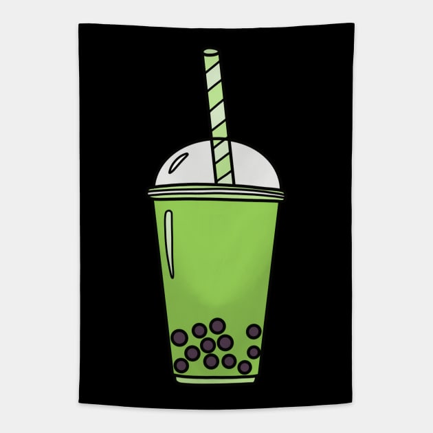 Matcha Tea Tapestry by Kelly Louise Art