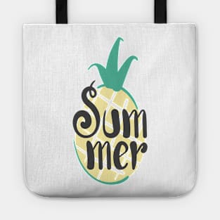 Cute Summer Season With Pineapple Tote