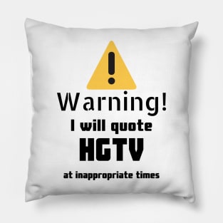 Warning I Will Quote Pillow