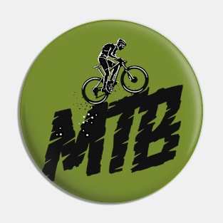 mountain biking Pin