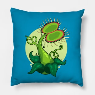 Hand Drawn Fly Trap Pillow