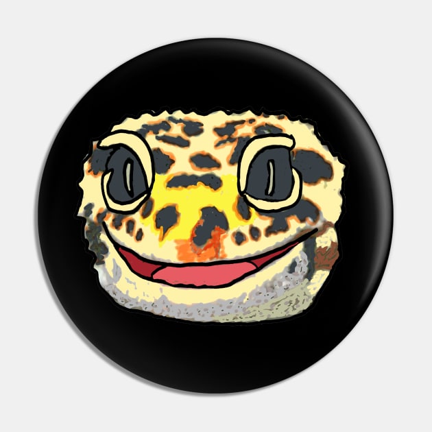 Leopard Gecko Pin by Mark Ewbie