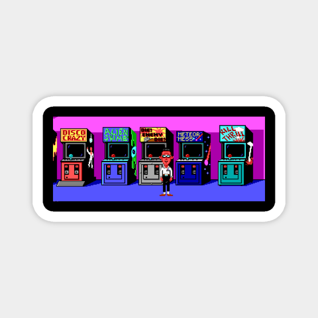 Maniac Mansion - Classic NES Magnet by the Nighttime Podcast